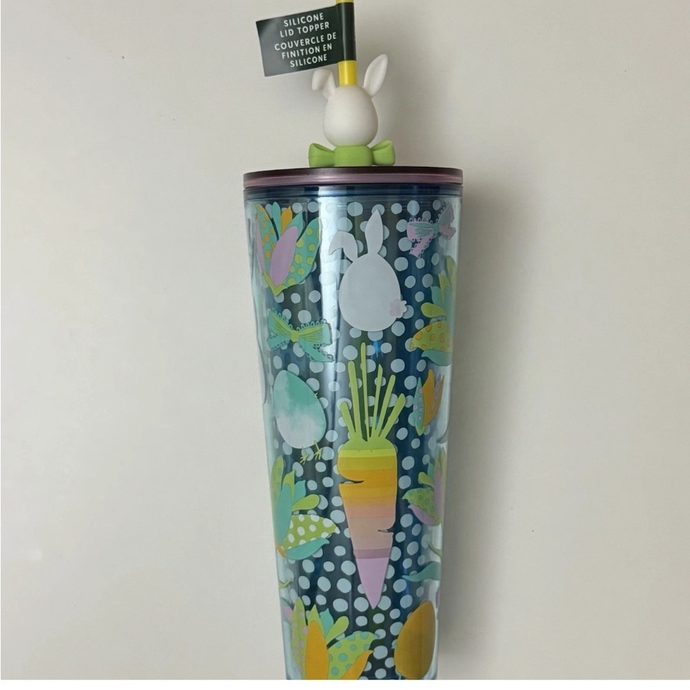 Starbucks 2025 Limited Edition Easter Bunny 24oz Tumbler w/  Stopper Rare